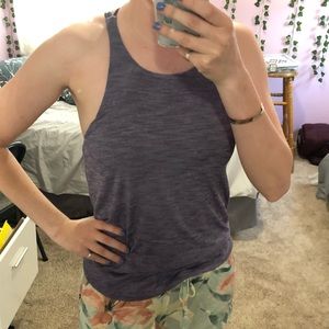 Lululemon purple tank with built in bra